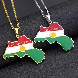 Kurdistan pendant necklace stainless steel accessories for men and women daily gifts springtok
