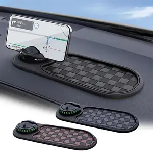 SEAMETAL Ultimate 2-in-1 Anti-Slip Dashboard Mat & 360° Phone Holder - Secure Your Device with Non-Slip Adhesive Car Accessory for Safe Driving