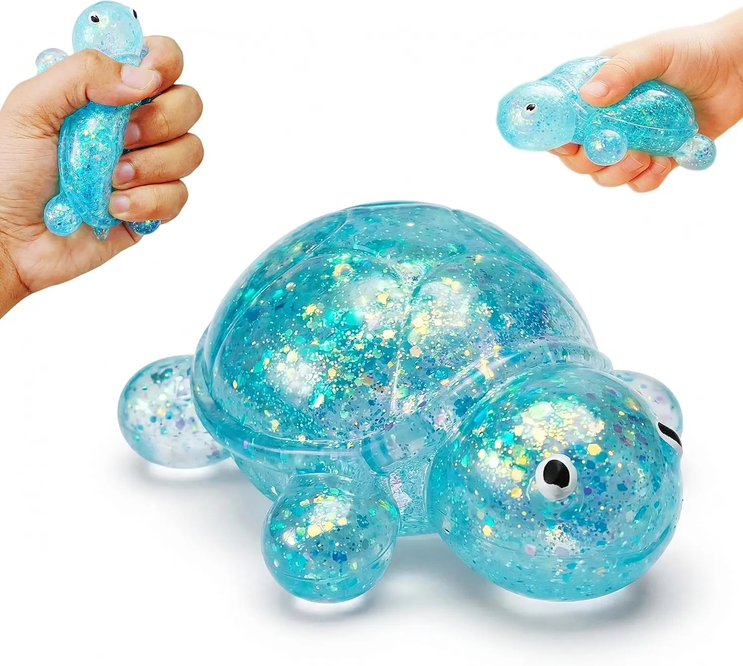 1PC Unisex Non-Toxic Turtle Squishy Stress Ball - Soft Sensory Fidget Toy, Animals & Nature Themed Squeeze Item for Anxiety Relief