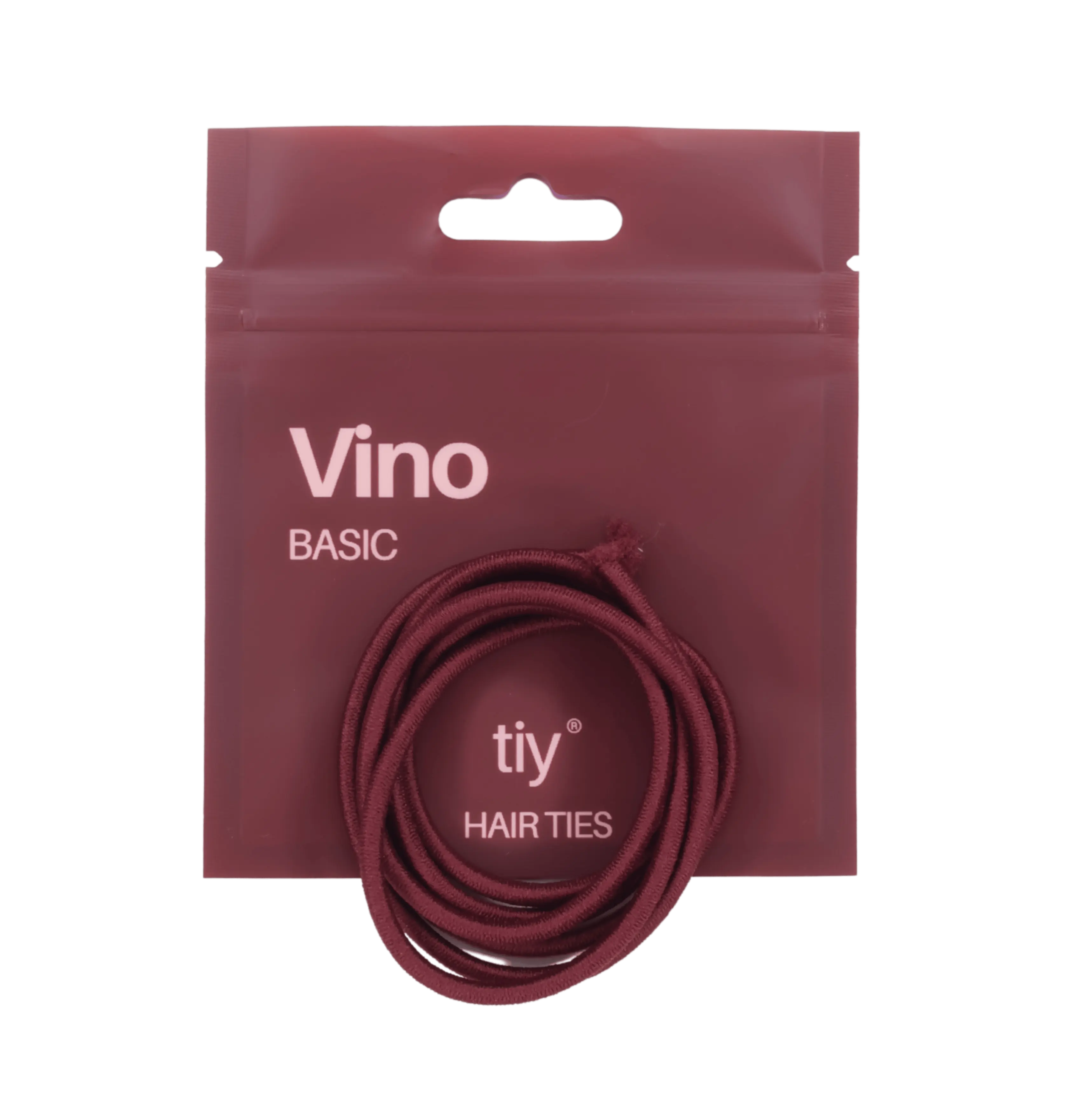 TIY Vino Basic Hair Tie - 34 Inches Maroon Customizable Hair Tie for Any Hair Type - 13x Stronger & 2x Stretchier Than Regular Hair Ties