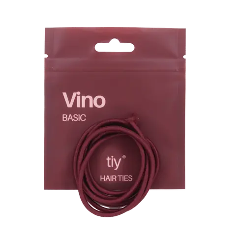 TIY Vino Basic Hair Tie - 34 Inches Maroon Customizable Hair Tie for Any Hair Type - 13x Stronger & 2x Stretchier Than Regular Hair Ties
