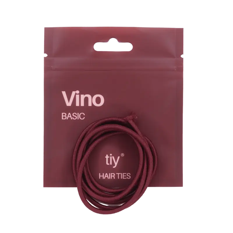 TIY Vino Basic Hair Tie - 34 Inches Maroon Customizable Hair Tie for Any Hair Type - 13x Stronger & 2x Stretchier Than Regular Hair Ties