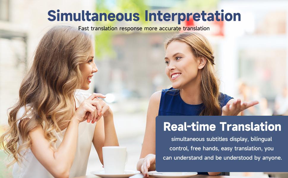 Offline Language AI Translator Device, 142 Languages Two Way Real-Time Voice Translation,D21 ChatGPT Instant Translator, Recording&Photo AI Translation for Business Learning Travel