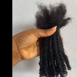 10 Anwi Curly Locs – 1B Color, 100% Human Hair