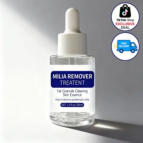 DERMFREE Milia Care Liquid Kit with Brush - 30ml (0.85oz) Fast-Acting Pore Control Serum, Mild Formula for Sensitive Skin, Salicylic & Hyaluronic Acid, Natural Ingredients for Painless Removal on Body and Neck