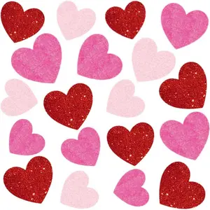 9 Sheets Valentines Day Window Clings Decorations Heart Stickers for Galentine's Day Red Pink Decals for Home Office Classroom Glass Doors