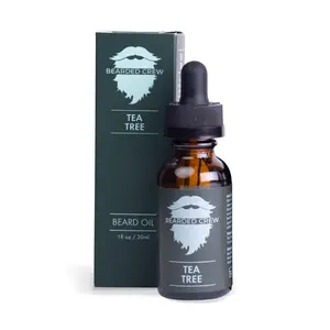 Tea Tree Beard Oil - High-Quality Grooming Product for Men's Beards & Skin - 1 fl oz / 30ml Bottle Haircare - Bearded Crew