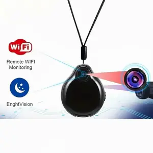 Wireless WiFi Mini Body Camera Wearable Micro Cam with Motion Sensor, Smart Video & Voice Recorder, Portable Home Security Camcorder with Built-in Rechargeable Battery, Compact Wireless Surveillance Camera for Indoor Home Safety and Outdoor Recording Use