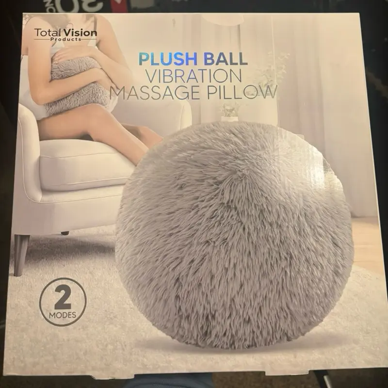 Total Vision Plush Ball Vibration Massage Pillow - Soft & Neck Cushion, Perfect for Muscle Aches & Menstrual Cramps Relief. - TikTok Shop Total Vision Plush Ball Vibration Massage Pillow - Soft & Neck Cushion, Perfect for Muscle Aches & Menstrual Cramps Relief. - TikTok Shop