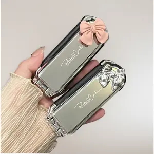 Cute foldable airbag comb for home use, simple mini portable hair comb for women, dual-use detachable air cushion massager comb for girls and students. teenage girls gifts