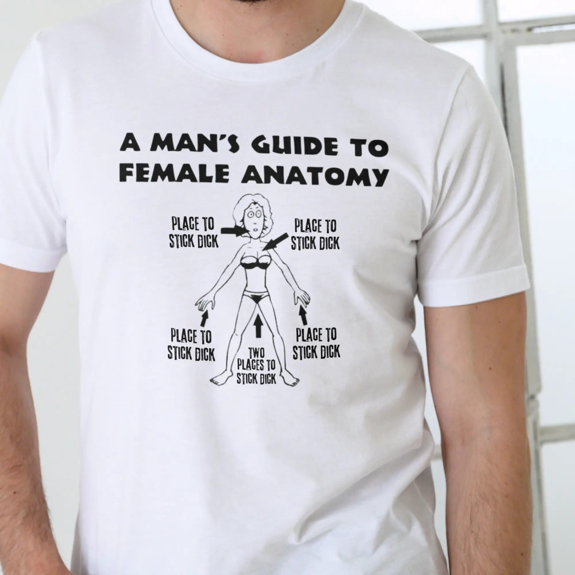 A MANS GUIDE TO FEMALE ANATOMY T Shirt, Unisex  Menswear Stylish