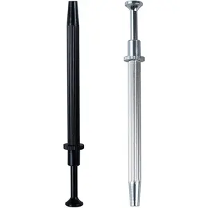 2 Pieces Stainless Steel Pick Up Tool, Jewelry Tweezers for Grabbing Piercing Ball, Changing IC Chip Screws Bolts Small Parts and Handling Other little Items, 4 Prong Pickle Picker for Jar