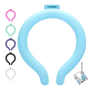 PCM Neck Cooling Tube with Insulated Bag - Reusable Ice Ring Wearable Body Cooler for Summer Heat Relief, Outdoor Work, Sports & Trave