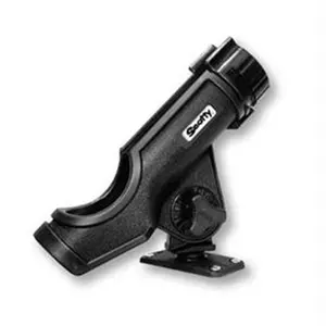 212 MAIN Scotty 231-BK Powerlock Nylon Rod Holder, Black, 244 Flush Deck Mount, Open Style, Positive Lock, Value Priced