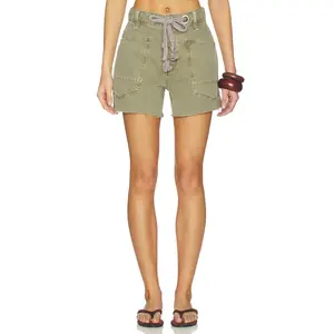 Free People x We The Free Moxie Shorts in Army Fern