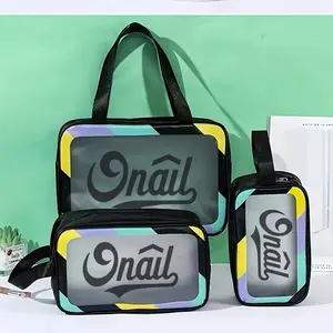 Four-Piece Wash Bag Set - Sleek Design, Durable Materials, Available in Various Sizes for Organized Toiletries and Accessories