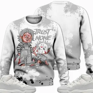 11 Grand Finale Sweatshirt, Grand Finale 11s Outfits Shirt, Trust No One Scary Outfits Streetwear Unisex Sneaker Matching Sweatshirt Clothes Fabric