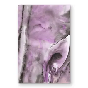 212 MAIN Aluminium Geometric Abstract Purple Metal Print Wall Art, 24x36 in, Lightweight Vibrant Minimalist Home Decor, for Living Room Wall Supplies
