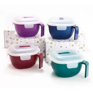 LocknLock S/4 Instant Cook Mugs w/ Vented Lids & Gift Boxes