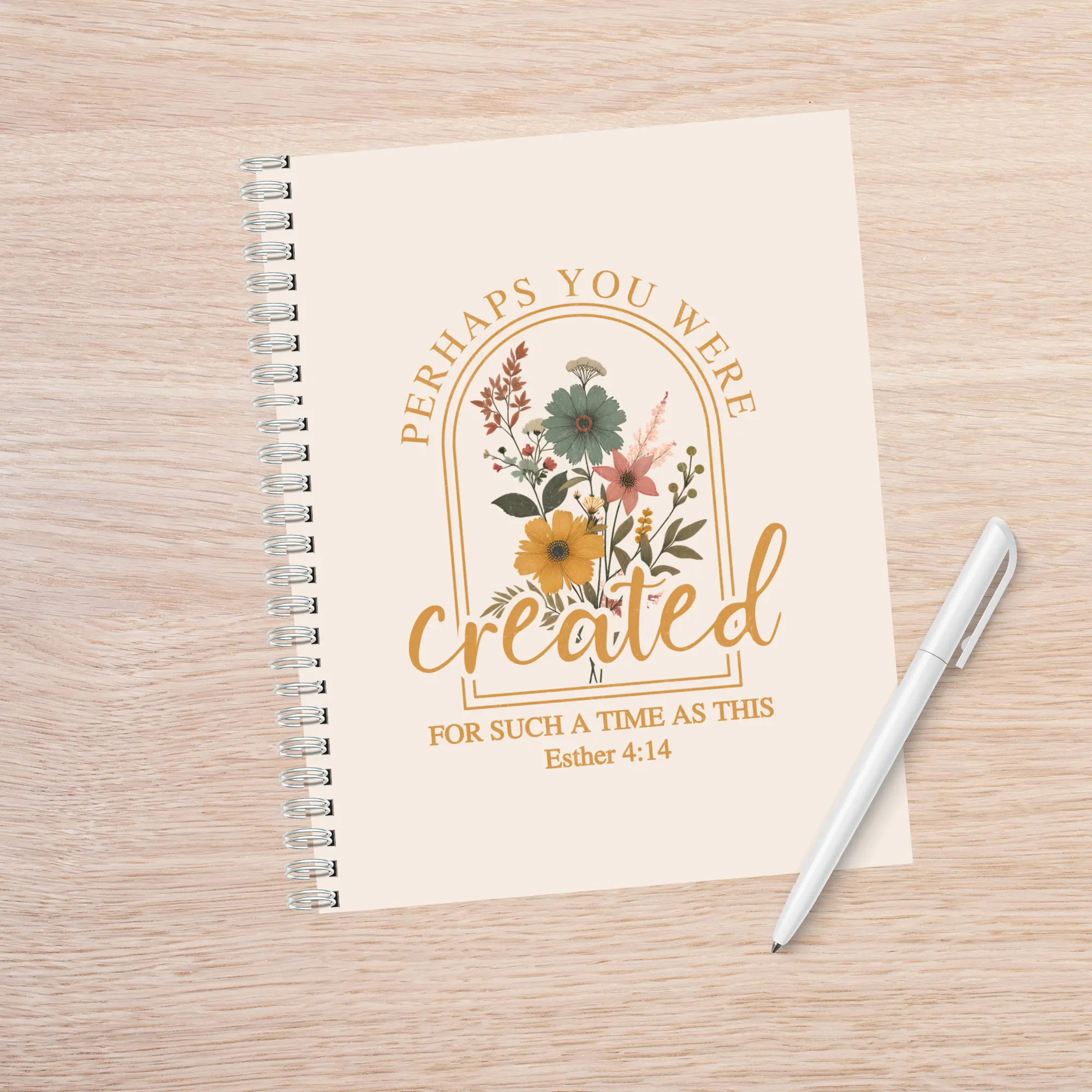 Church Notes Journal for her with Esther 4:14 for such a time like this