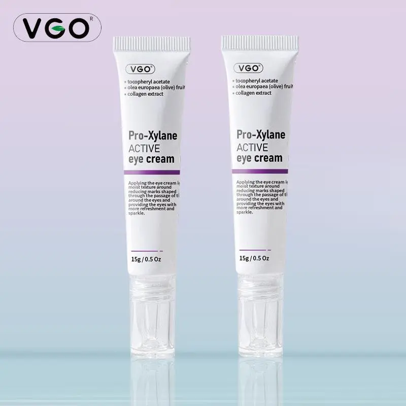 VGO Pro - Xylane Active Eye Cream,With Pro - Xylane and Hyaluronic Acid, Elasticity - enhancing and Eye - bag Improving, 15g, Suitable for All Skin Types lipid Hydrating under pin  Moisturizer Radiant Repairing Dark Circle Cream eye refresh