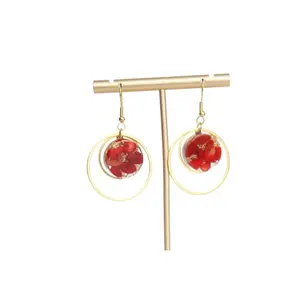 Cirque Double Hoop Dangle Earrings