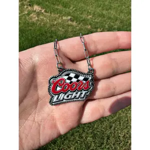 Race Flag Beer Necklace