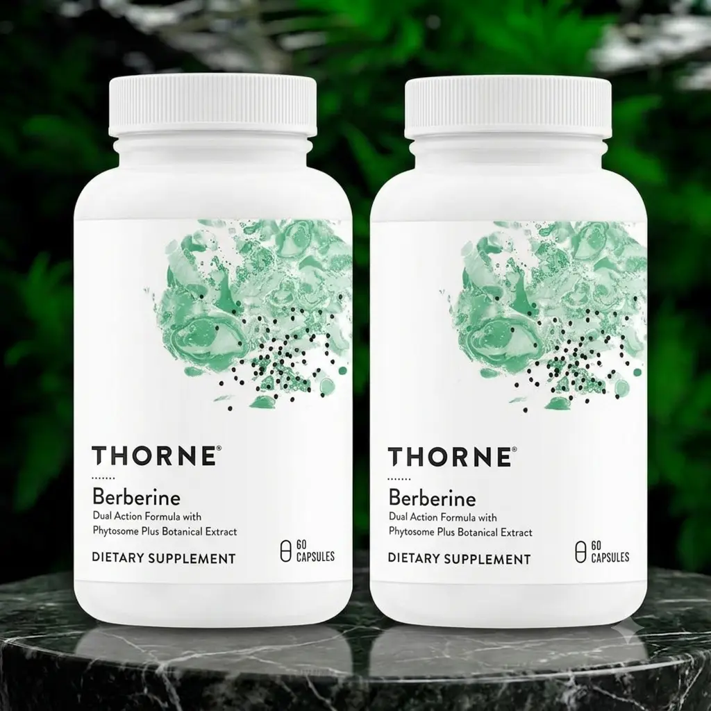 Thorne Berberine 2X Bundle- Botanical Supplement - 120 Capsules - Healthcare Supplement
