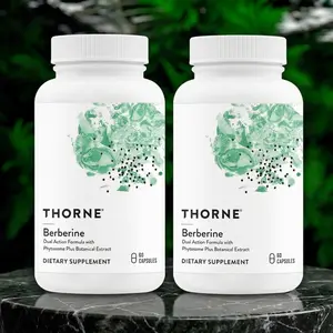 Thorne Berberine 2X Bundle- Botanical Supplement - 120 Capsules - Healthcare Supplement
