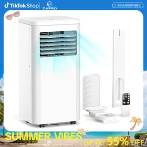 ZAFRO Portable Air Conditioner and for Room up 450 Sq. Ft, 4-IN-1 Quiet Portable Ac Unit with Dehumidifier Fan Function, Remote Control, Sleep Mode, 24H Timer