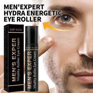 Hyaluronic Acid & Caffeine Eye Roller Serum for Men with Vitamin C – Eye Roller Ball for Dark Circles & Puffiness – Mens Day & Night Anti-Aging Under Eye Serum Roller – 10ml Cleansing Firming eyelash growth serum Skincare Moisturizing eyelash growth serum