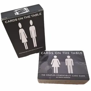 Cards on the Table - Couples Compatibility Card Game USA Rated M21+ with Spill-Proof Protective Coating & Tuck Box for First Dates and Relationships
