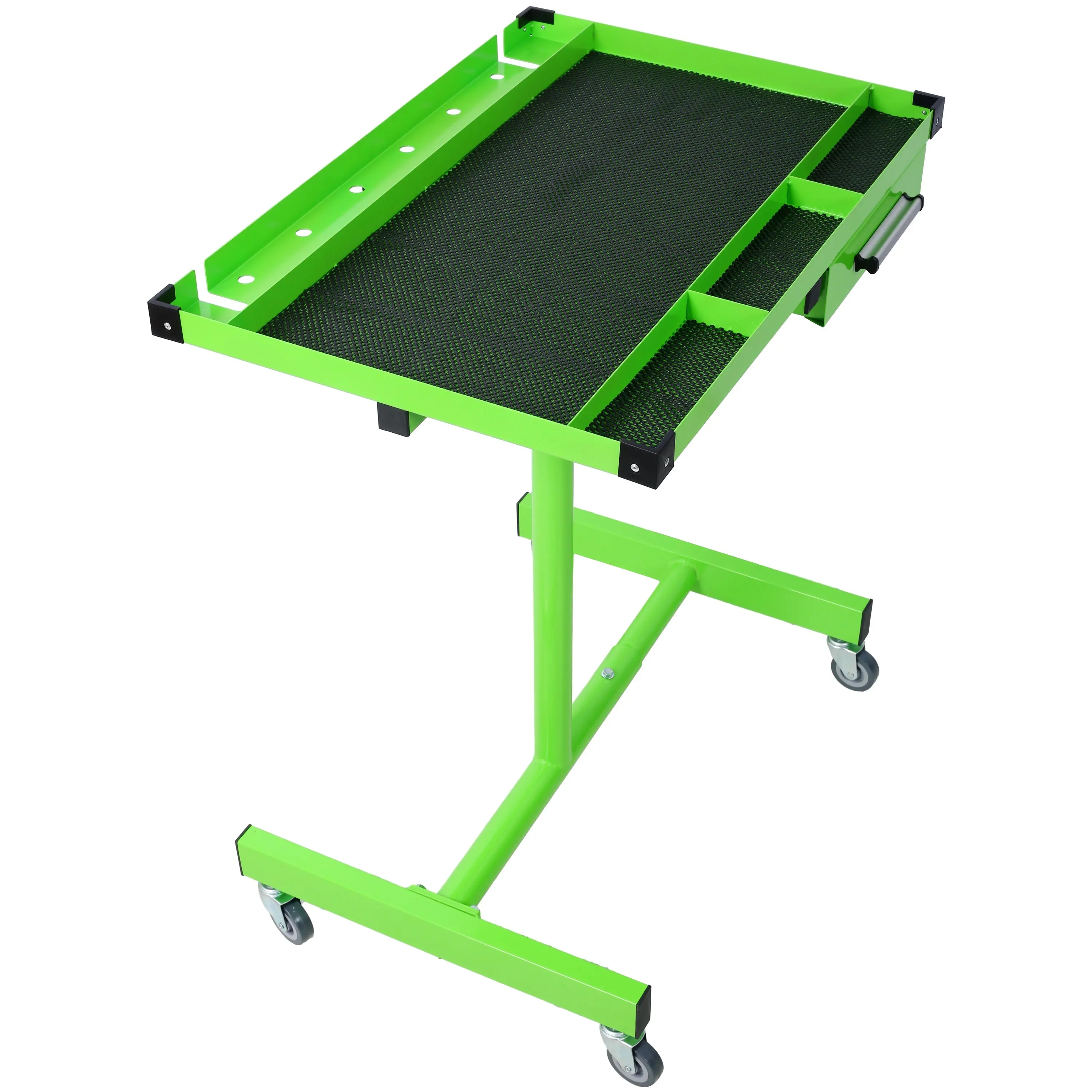 Adjustable On Wheels Tear-Down Work Table with Drawer, Commercial Office Furniture, On Wheels Tables