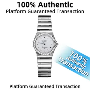 OMEGA Constellation 1465.71.00, 22.5MM White Mother-of-Pearl Dial, Stainless Steel, Original Diamond, Quartz Watch 59181228 WHT028185