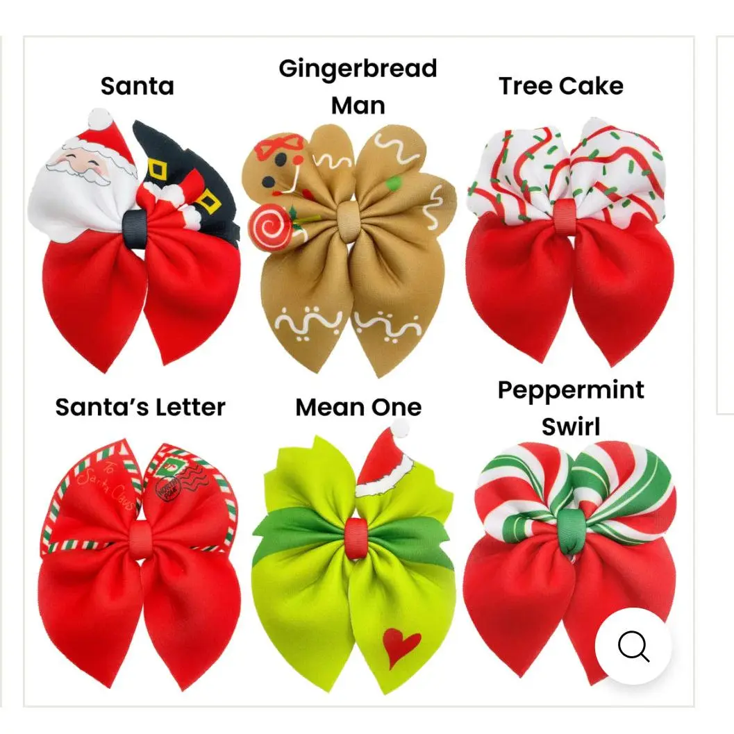 Set of Christmas Bows