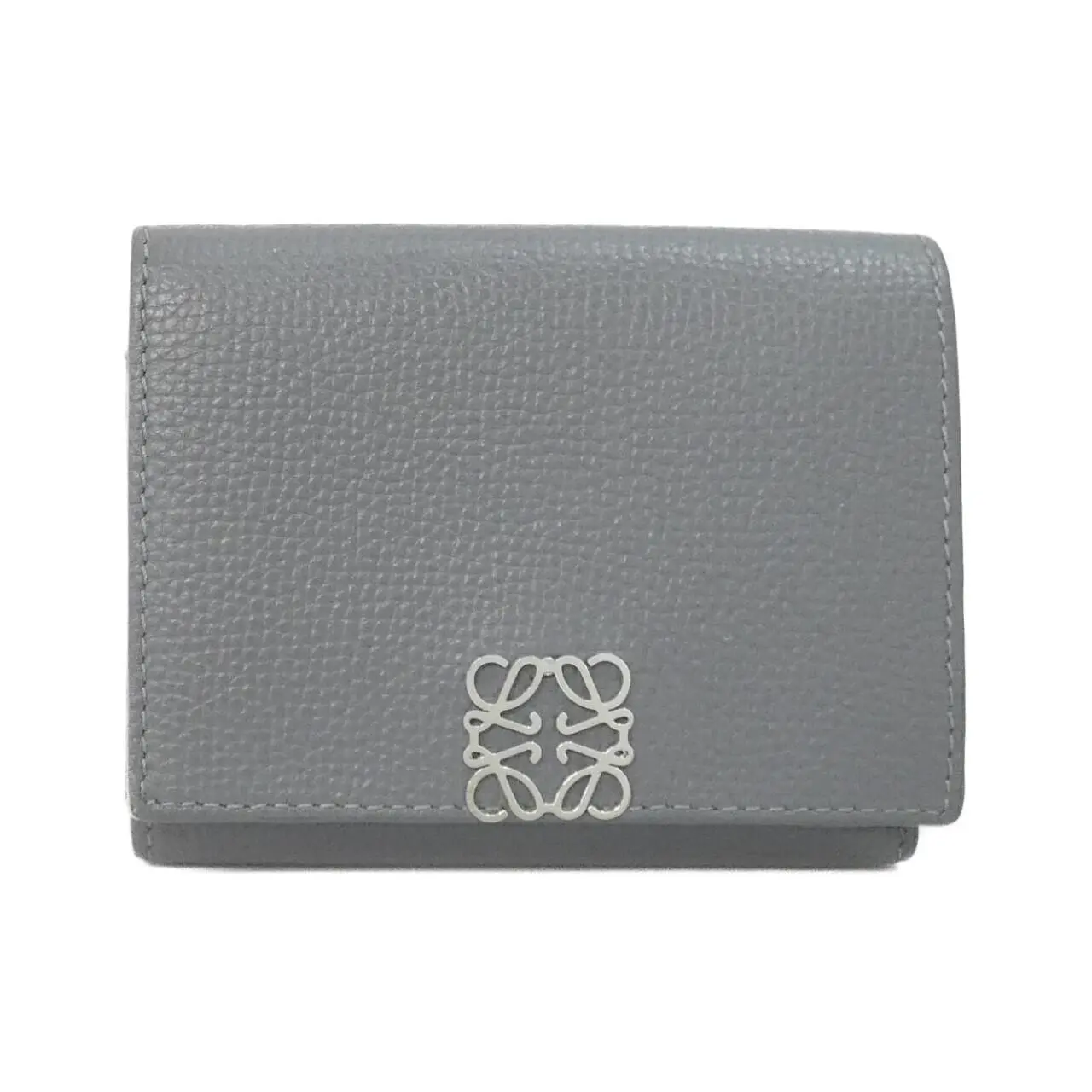 Pre-owned Loewe Calfskin Small Leather Goods Calf Short Wallet
