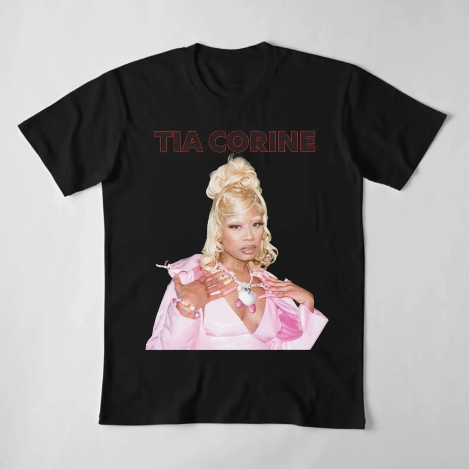 TiaCorine Photo Portrait Graphic T-Shirt – Retro Hip Hop Graphic Tee