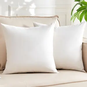 Down Throw Pillow Inserts (28x28 Inch, Set of 2) -   Shell, Filling of Feathers, Euro Square Decorative Pillow Form Core for Couch, Sofa, and Bed