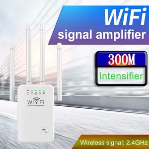 WiFi Signal Booster 2.4 GHz Wireless Internet 300Mbps Long Range Amplifier for Home Use