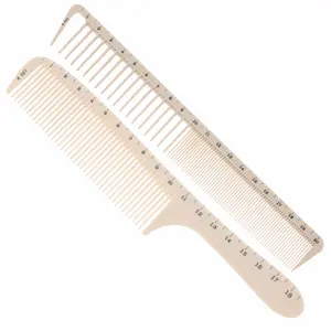 2-Pack Professional Haircut Comb Set, Dual-Sided Ruler, Salon & Barber Tools, Hair Styling Accessories, Essential Beauty Products