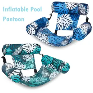 Inflatable Pool Floats Adult, 1 Pack/2 Pack Floating Lounge Chairs , Blow up Pool Noodles for Adult Heavy Duty, Floating Chair for Party Summer Water Beach Lake Fun Summervibes