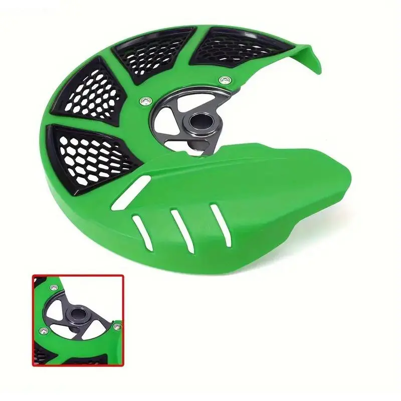 Dirt Bike Front Brake Disc Guard Vibrant Rotor Case Cover Protector Motorcycle Replacement Parts Breathable Mesh Design for KX250F 2006-2018 KX250 2019-2020 KX450F 2006-2018 KLX450R 2008-2015 KX125 2006-2008 KX250 2006-2008 Motor Parts Accessories