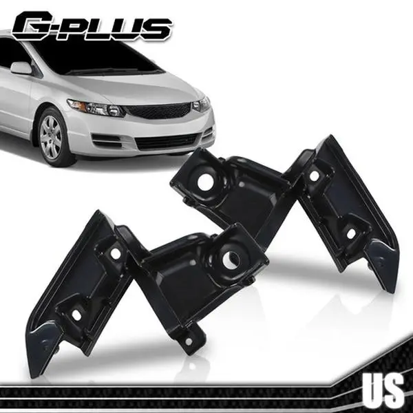 Fit For 2009-2011 Honda Civic Coupe Driver & Passenger Side Grille Bracket Set