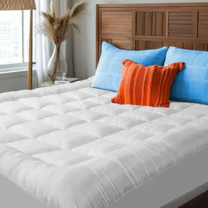 SleepNova Extra Thick Mattress Topper Cooling Down Alternative Overfill Pad 8-21" Deep Pocket Fit Luxury Hotel Quality Cloud Bed OEKO-TEX 100 Certified