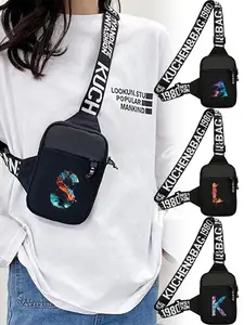 Women's Letter Print Fanny Pack, 1 Count Fashionable Sling Bag for Daily Used, Casual Trendy Versatile High-quality Daily Commuting Bag