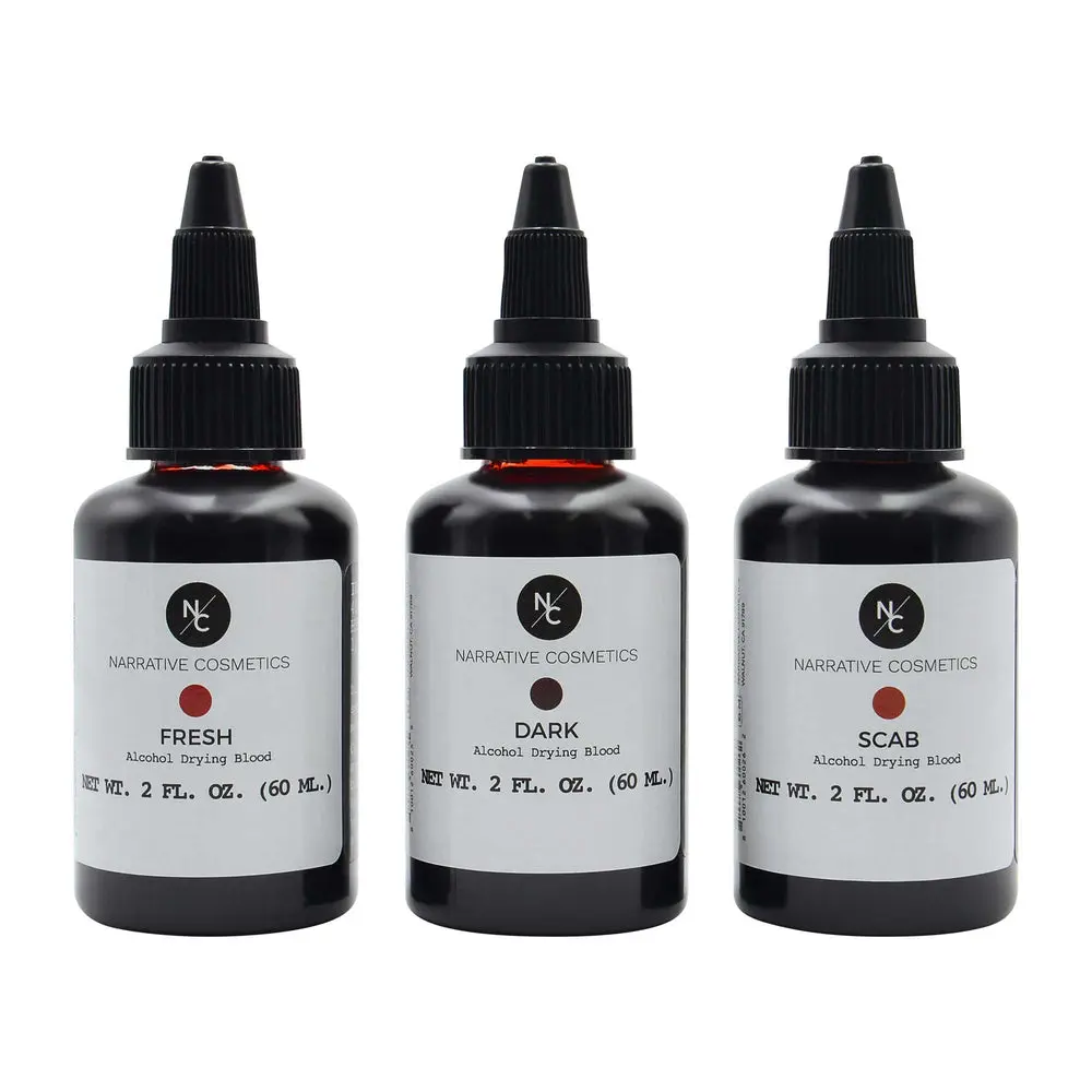 Narrative Cosmetics Alcohol Drying Blood - Ultra-Realistic Liquid Bloods