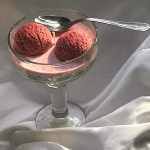Strawberry Ice Cream Candle Decor Gift for Home Fragrance Lovers