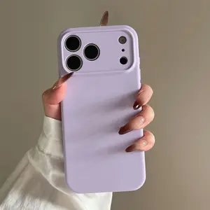 New Fashion Liquid silicone Phone Case for iPhone 17 16 15 14 13 12 Pro Max Anti-drop phone case