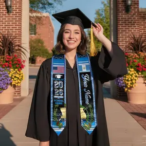 Personalized Guatemalan Graduation Sash 2026,  Custom Graduation Guatemalan  American Flag Stole 2026,, Guatemalan Graduation 2026