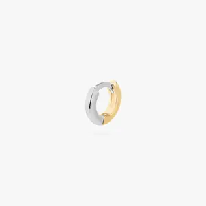 Studs Reverse Micro Two Tone Huggie